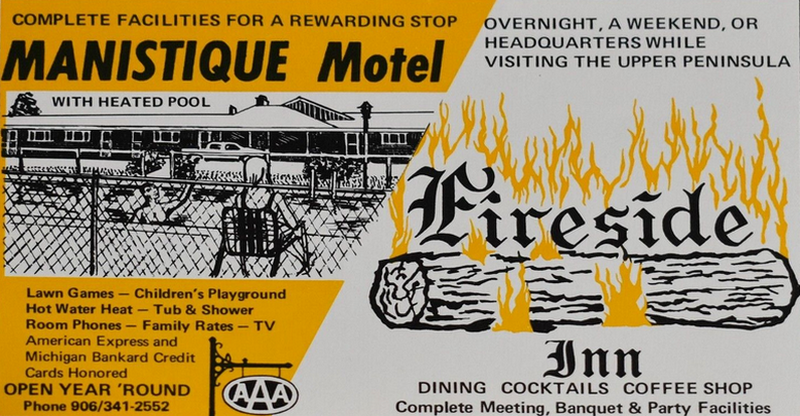 Manistique Motel - Print Ad (newer photo)